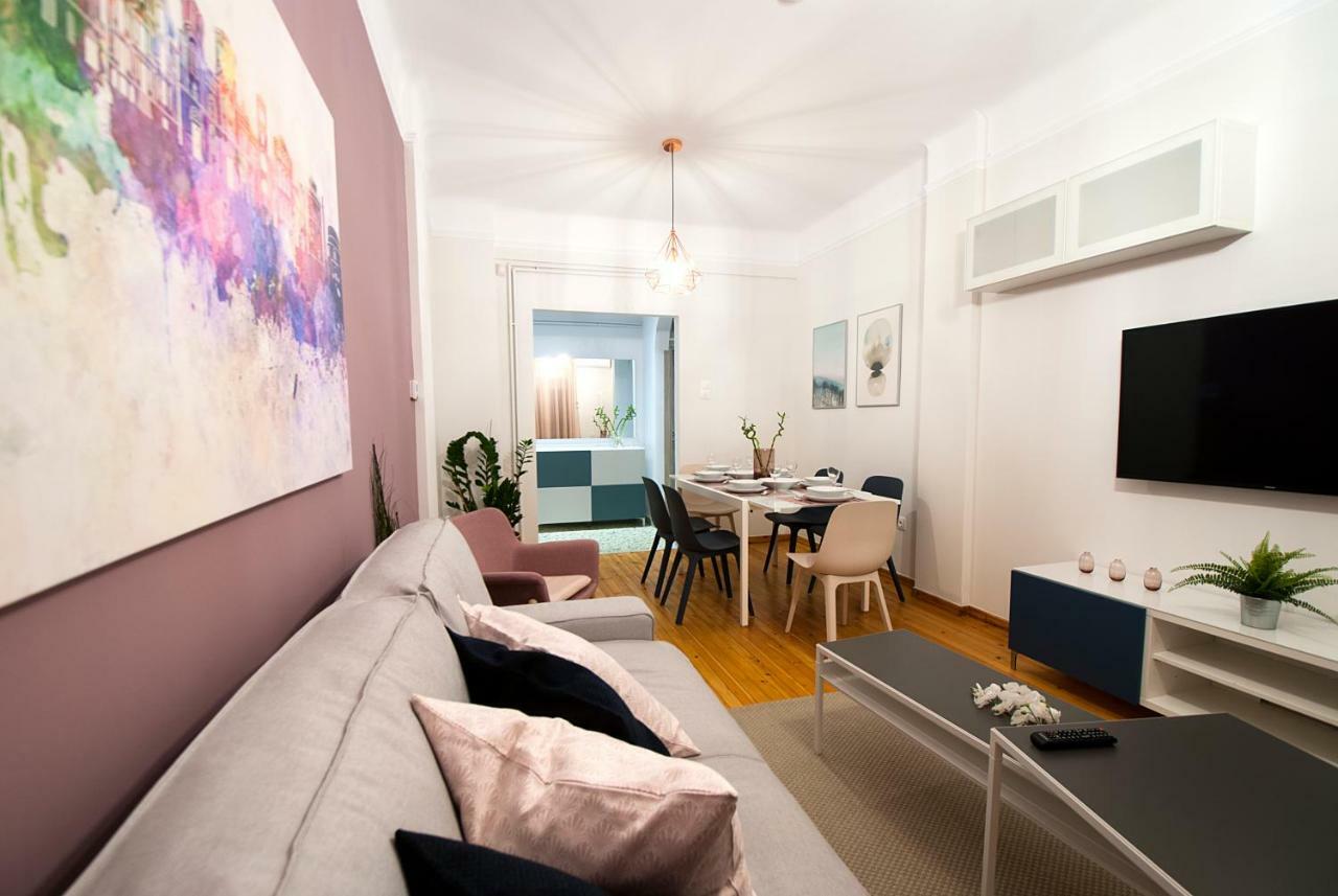 Large, Sunny, Modern Apartment Fully Renovated, Next To Agia Sofia Солун Екстериор снимка